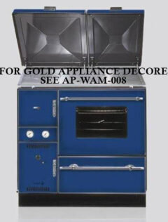 WAMSLER K148 SOLID FUEL CENTRAL HEATING COOKER BLUE/GOLD / RH