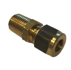 1/4" MALE BSPT X 8MM COMP STRAIGHT ADAPTOR FOR BUBBLE TOBY VALVES