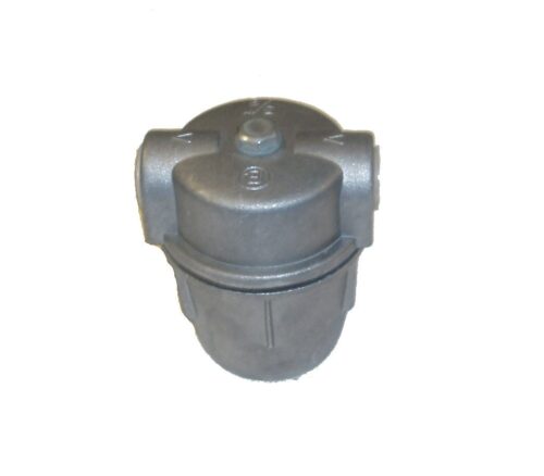 IN LINE OIL FILTER WITH ALUMINIUM BOWL AND NYLON FILTER