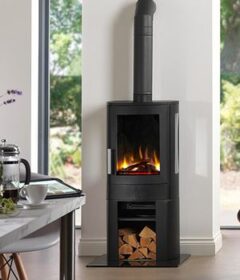 NEO 3 ELECTRIC STOVE WITH LOG STORE BASE M/BE-NEO3C