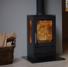 ACR TRINITY 3 WITH 3 GLASS PANELS 5KW WOOD STOVE