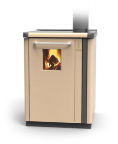 BOSKY 30 SQUARE MULTI FUEL CENTRAL HEATING BOILER IN BEIGE
