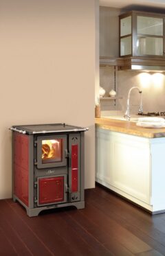 THERMOROSSI BOSKY CHEF FIORI WOOD STOVE ONLY IN RED
