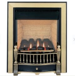 BURLEY ENVIRON - MANUAL CONTROL FLUELESS GAS STOVE BRASS AND BLACK