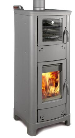 THERMOROSSI ARDHEA F EVO 5 EASY WOOD BURNING CENTRAL HEATING COOKER IN GREY
