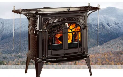 VERMONT NEW 2022 INTREPID WOOD STOVE IN BROWN
