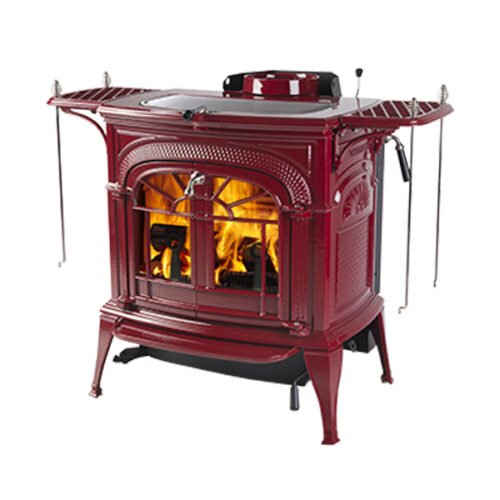 VERMONT NEW 2022 INTREPID WOOD STOVE IN BORDEAUX