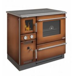 WAMSLER K148F SOLID FUEL CENTRAL HEATING COOKER WITH GLASS DOOR BROWN / RH
