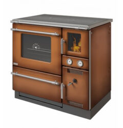 WAMSLER K148F SOLID FUEL CENTRAL HEATING COOKER WITH GLASS DOOR BROWN / LH