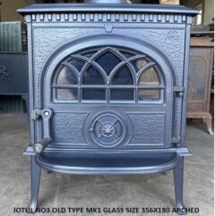 JOTUL NO3 GLASS MK1 OLDER TYPE ARCHED GS356180