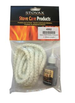 STOVAX ROPE SEAL PACK 10MM Ø X 2M - WHITE