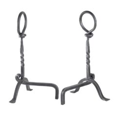 STOVAX FIRE DOGS RING TOP (PAIR)