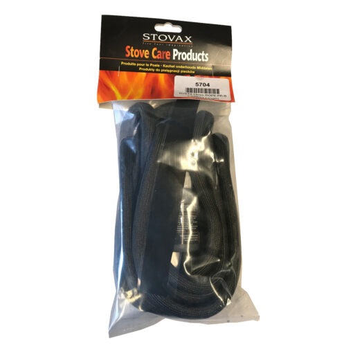 STOVAX 13MM BLACK ROPE SEAL WITH ADHESIVE - 3.5M PACK 5704