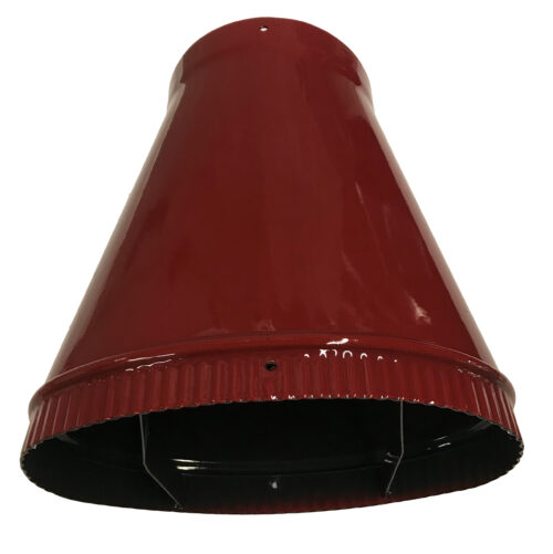 VERMONT DEFIANT 6" X11" HIGH OVAL TO ROUND ADAPTOR  BORDEAUX REPLACES V0003685